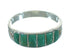 Turquoise Inlay Authentic Sterling Silver Southwest Ring Size 8-1/4 QX69102